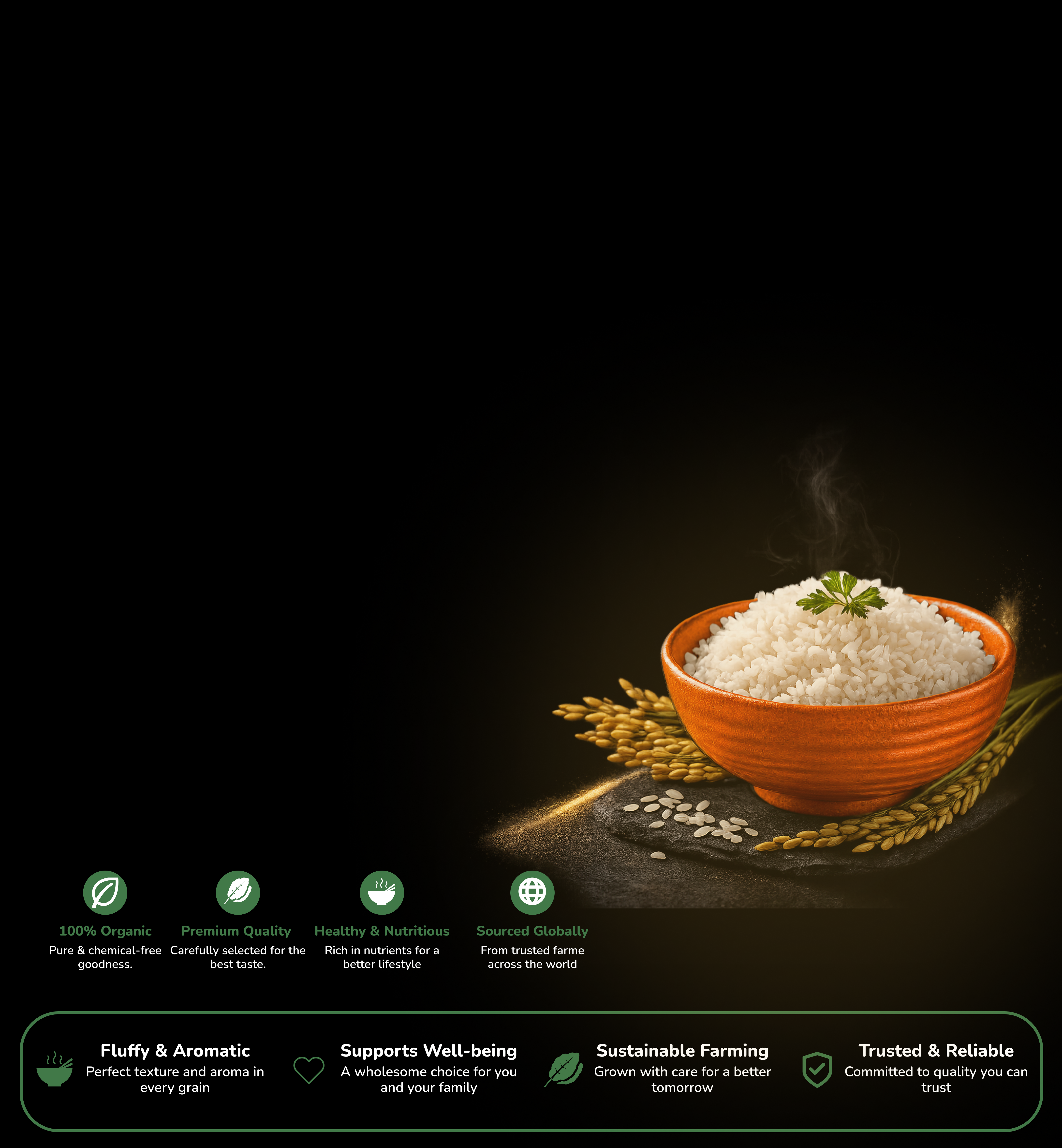 Pure and Healthy Organic Rice